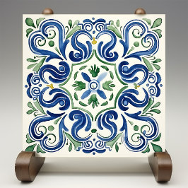 Azulejo De Cerâmica Majexpressa Itália Floral Medalhão Siciliano