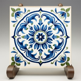 Azulejo De Cerâmica Majexpressa Itália Floral Medalhão Siciliano
