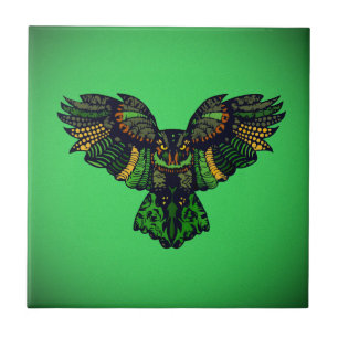 Azulejo De Cerâmica Majexpressa Owl