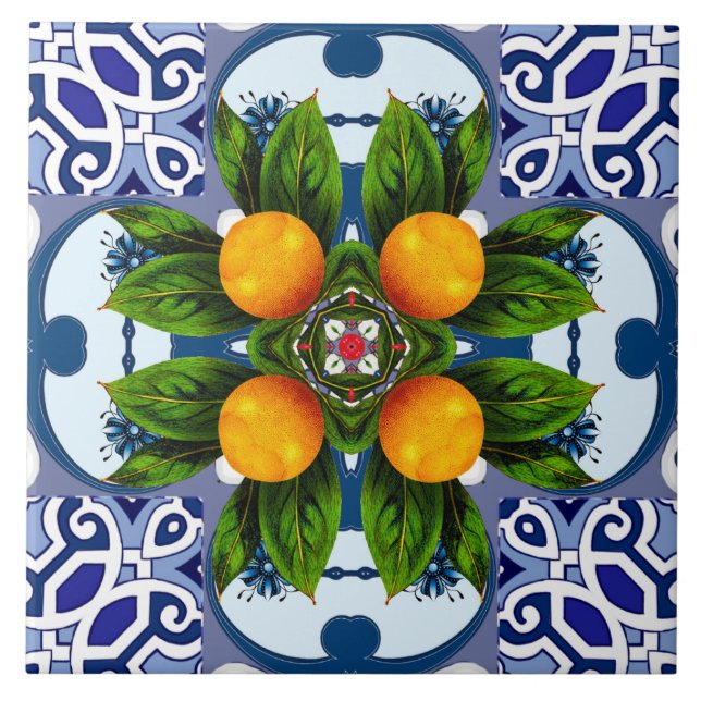Azulejo De Cerâmica Majolica,azulejos do Mediterrâneo (Frente)