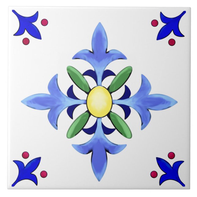 Azulejo De Cerâmica Majolica,azulejos Portugueses (Frente)