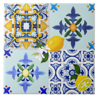 Azulejo De Cerâmica Majolica, estilo mediterrânico