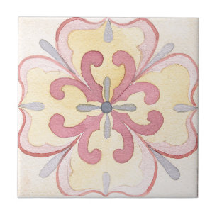 Azulejo De Cerâmica Majolica Watercolor