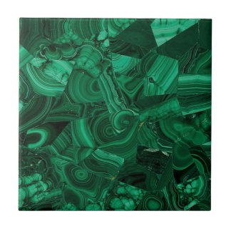 Azulejo De Cerâmica Malachite Gemstone Impressão