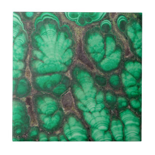 Azulejo De Cerâmica Malachite verde padrão