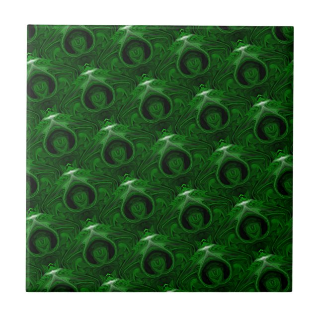 Azulejo De Cerâmica malaquite verde da textura (Frente)