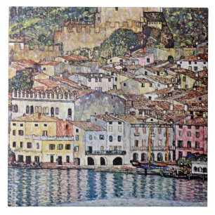 Azulejo De Cerâmica Malcesina no lago Garda, Gustav Klimt