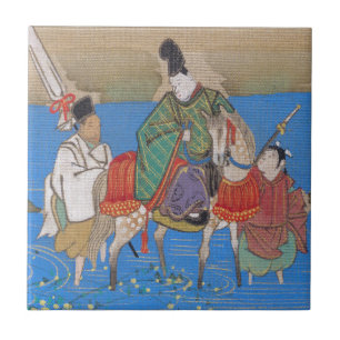 Azulejo De Cerâmica Male Courtier no Rio Horseback (1839)