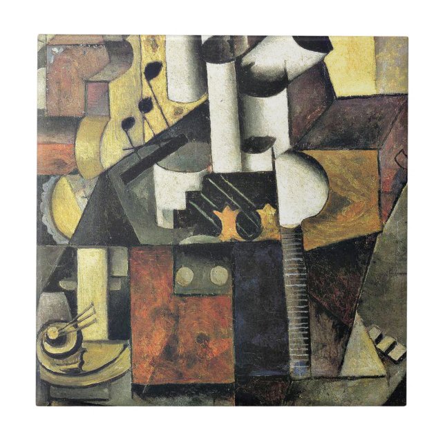 Azulejo De Cerâmica Malevich - Instrumento Musical (Frente)