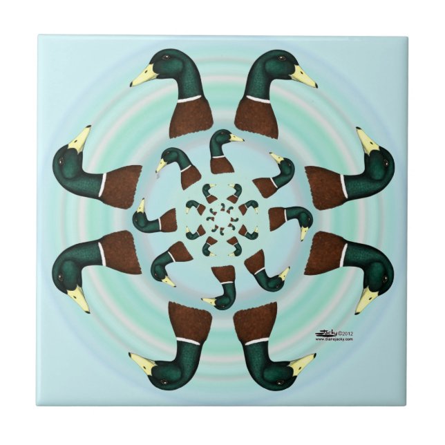 Azulejo De Cerâmica Mallards Galore! (Frente)