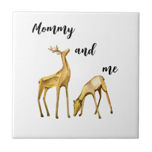 Azulejo De Cerâmica Mamãe E Eu Deer