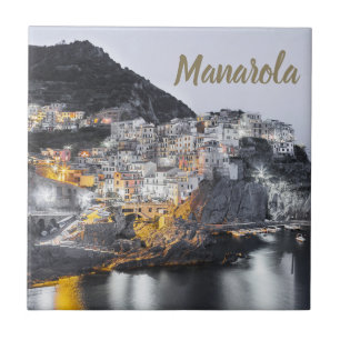 Azulejo De Cerâmica Manarola Cinque Terre Liguria Itália Bônus de Ar