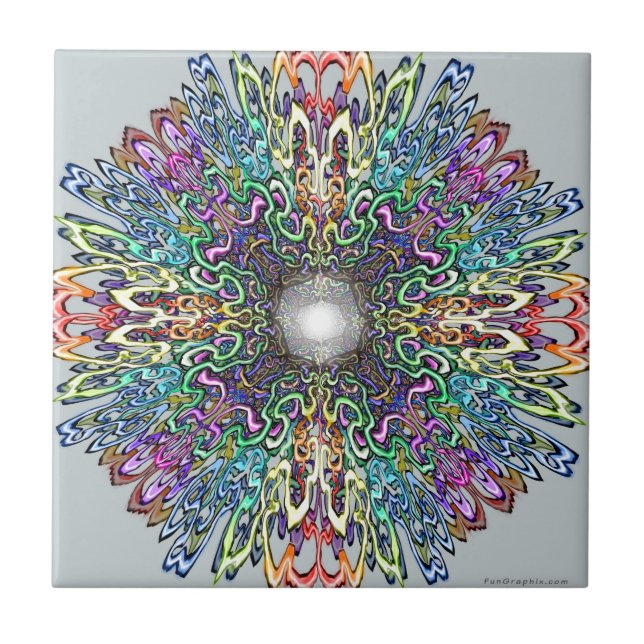 Azulejo De Cerâmica Mandala (Frente)