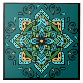 Azulejo De Cerâmica Mandala
