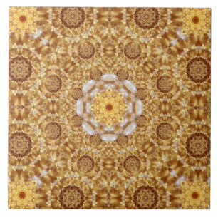Azulejo De Cerâmica Mandala ambarina