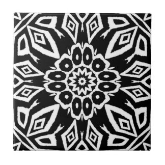 Azulejo De Cerâmica Mandala da Meia-Noite