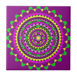 Azulejo De Cerâmica Mandala da pétala