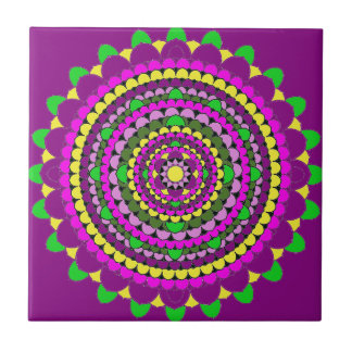 Azulejo De Cerâmica Mandala da pétala