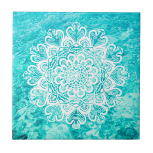 Azulejo De Cerâmica Mandala de água