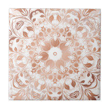 Mandala Floral em Rose Gold