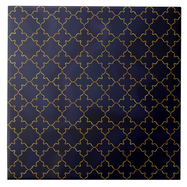 Azulejo De Cerâmica mandala,gold,baroque,elegant ceramic tile (Frente)