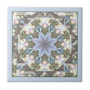 Azulejo De Cerâmica Mandala Trivet/azulejo da estrela