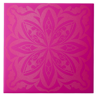 Azulejo De Cerâmica Mandala zen rosa
