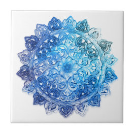 Azulejo De Cerâmica Mandela azul