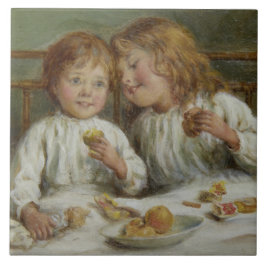 Azulejo De Cerâmica Manhã de Natal (por Joseph Clark)