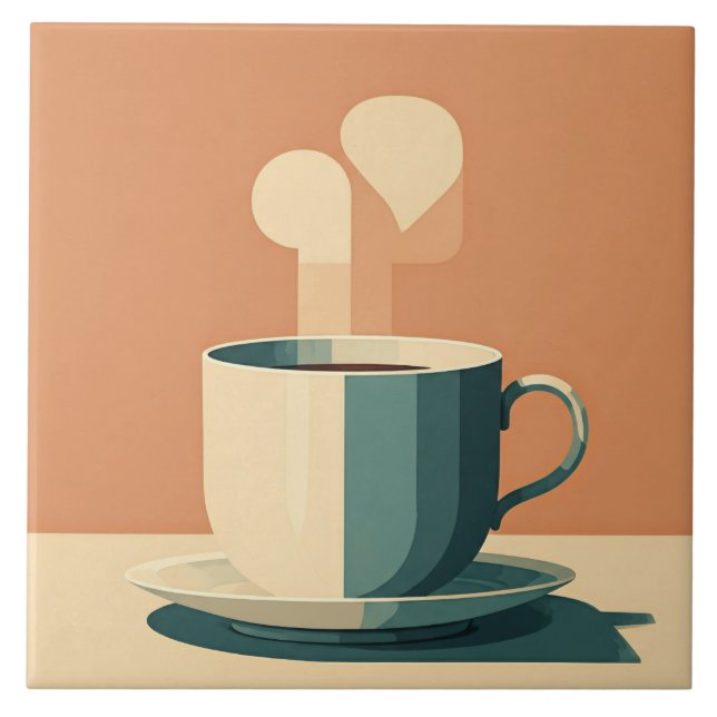 Azulejo De Cerâmica Manhã Ritual (Frente)