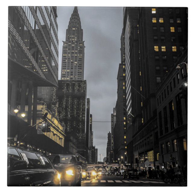 Azulejo De Cerâmica Manhattan Evening (Frente)