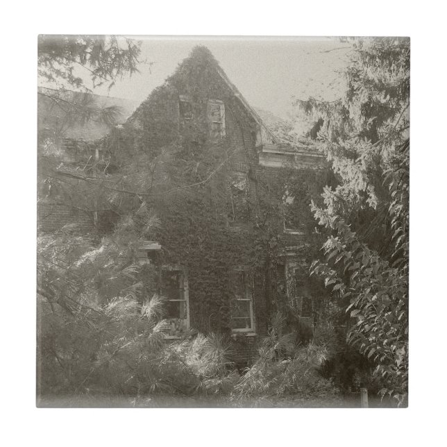 Azulejo De Cerâmica Mansão Assombrada! (Frente)