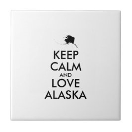Azulejo De Cerâmica MANTER CALM e AMAR ALASKA personalizáveis