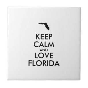 Azulejo De Cerâmica MANTER CALM e AMAR FLORIDA personalizável