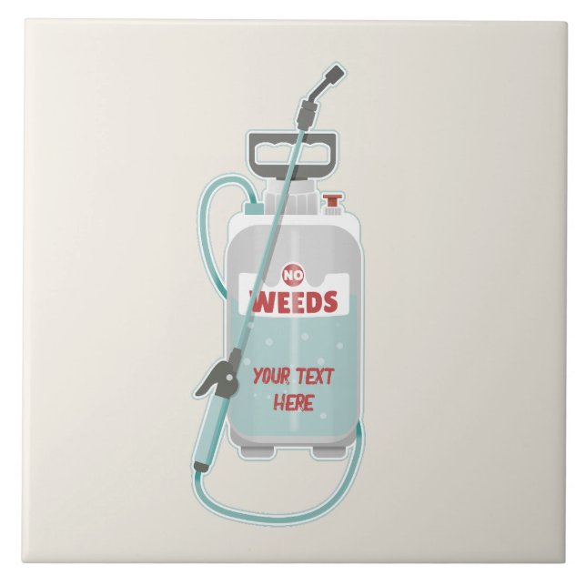 Azulejo De Cerâmica Manutenção de jardins de infestação (Frente)