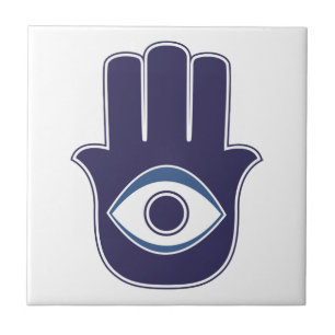 Azulejo De Cerâmica Mão de Hamsa/Khamsa de Fatima/de amuleto/sorte de