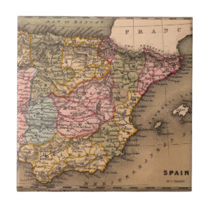 Azulejo De Cerâmica Mapa antigo antigo inspirado (5)