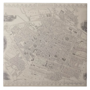 Azulejo De Cerâmica Mapa antigo de Bélgica