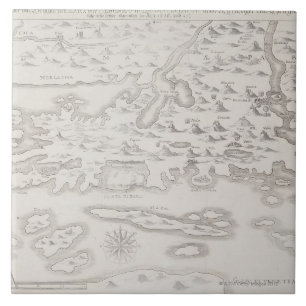Azulejo De Cerâmica Mapa antigo de Croatia