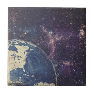 Azulejo De Cerâmica Mapa Celestial Antigo