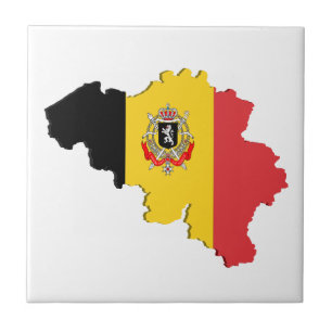 Azulejo De Cerâmica Mapa da Bélgica