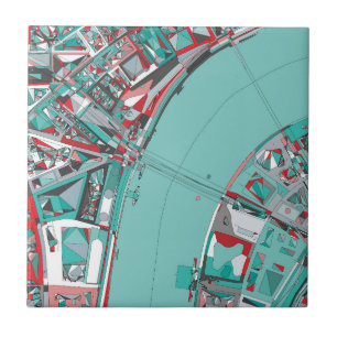 Azulejo De Cerâmica Mapa da estrutura da cidade de Londres