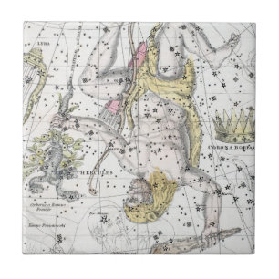 Azulejo De Cerâmica Mapa da placa VIII das constelações