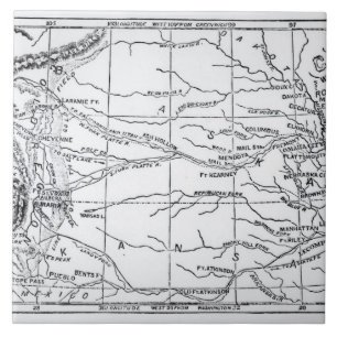 Azulejo De Cerâmica Mapa da região Dourado, publicado 'no Weekly