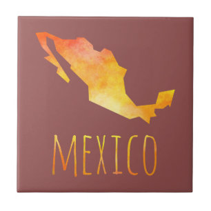 Azulejo De Cerâmica Mapa de México