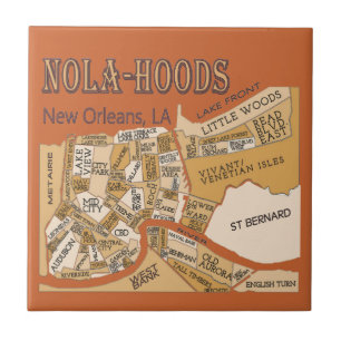 Azulejo De Cerâmica Mapa de Nola-Hoods