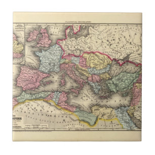 Azulejo De Cerâmica Mapa do império romano