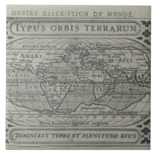 Azulejo De Cerâmica Mapa do mundo