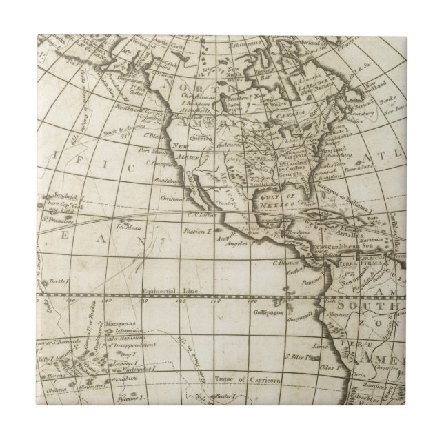 Azulejo De Cerâmica Mapa do mundo 2 2 (Frente)