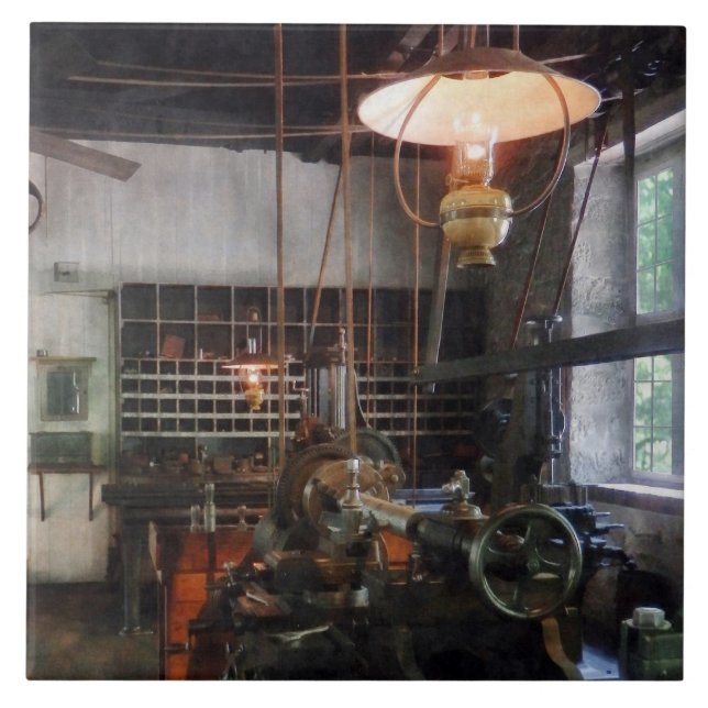 Azulejo De Cerâmica Máquina Comprada com Lanterna (Frente)